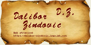 Dalibor Zindović vizit kartica